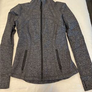 Lululemon Athletica Gray Utility Jacket with Stand-Up Collar